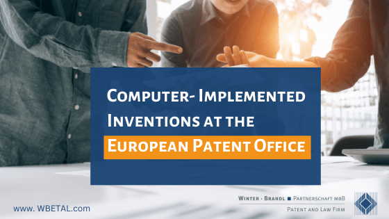 Whitepaper Computer-Implemented Inventions at EPO