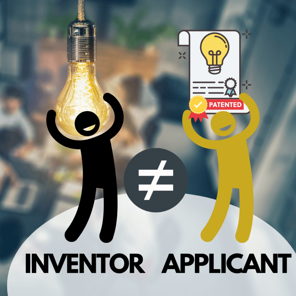 Inventor and Applicant are mostly different